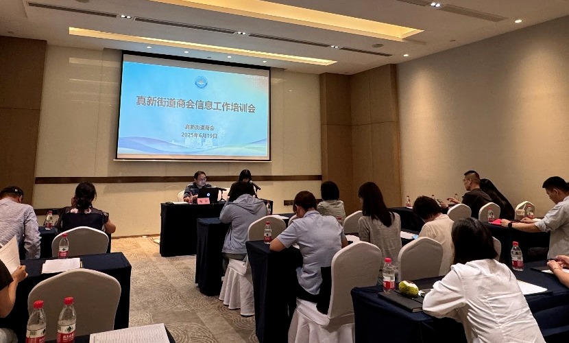 真新街道商会开展信息工作培训会