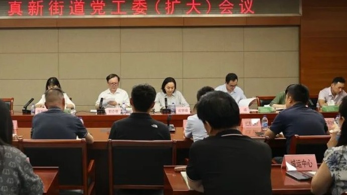 真新街道召开党工委（扩大）会议，推进作风建设常态化长效化