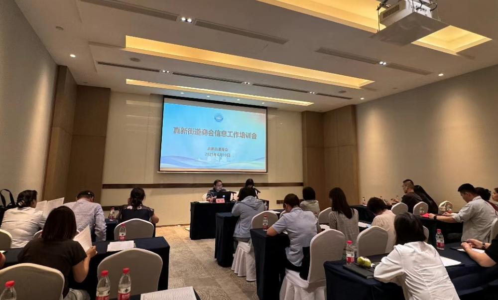 真新街道商会开展信息工作培训会